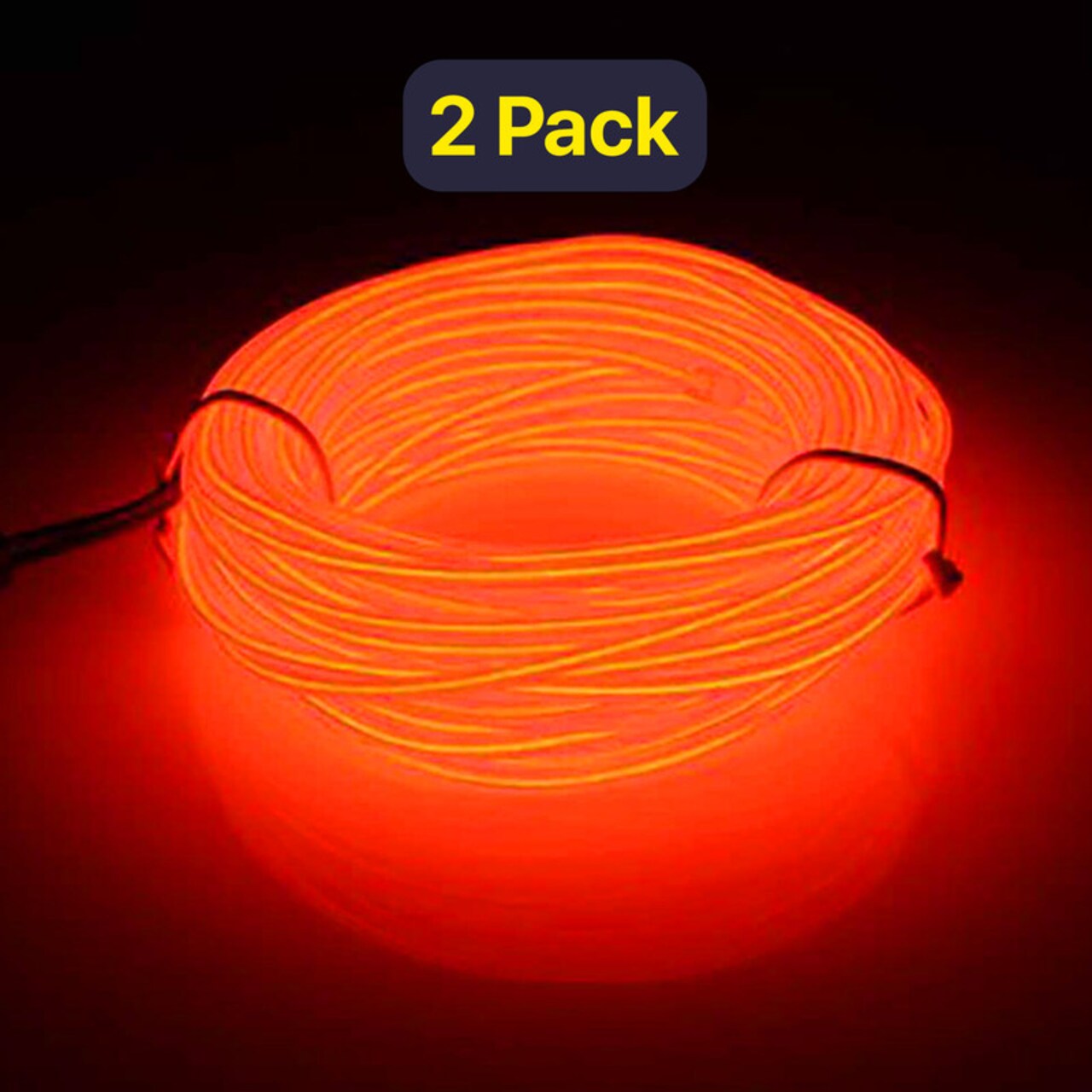 6' Long Neon Glow Wire – Battery Powered for Party or Pet Use